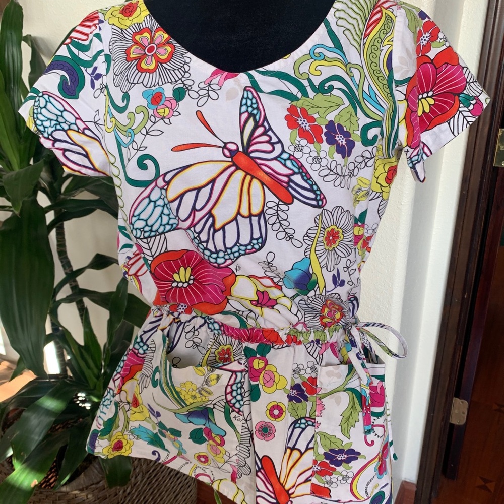 Koi Scrub Top